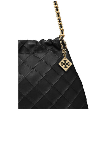 Diamond Quilted Leather Shoulder Bag