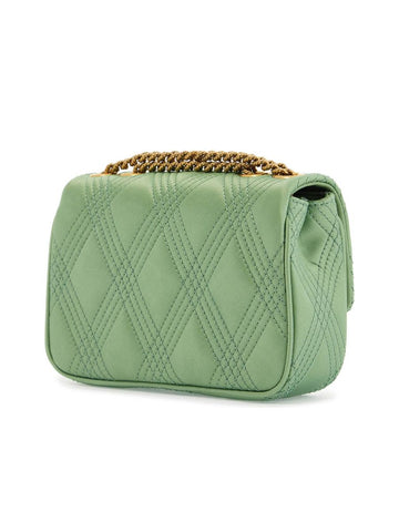 Small Quilted Silk Shoulder Bag