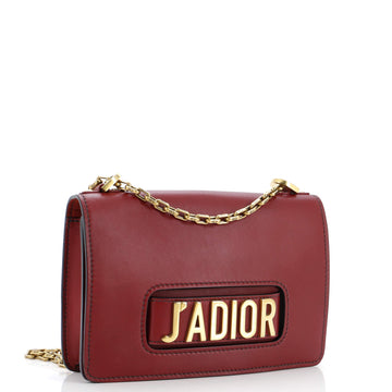 J'adior Flap Bag Leather Medium