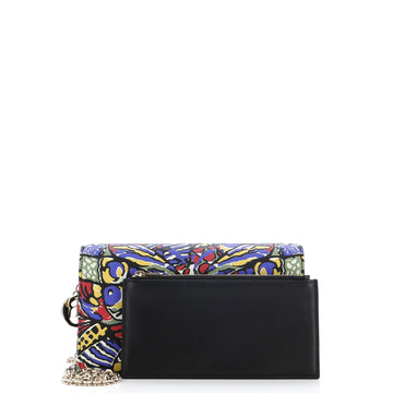 Lady Dior Wallet On Chain Pouch Printed Leather