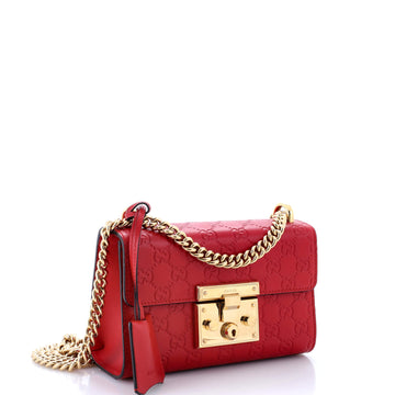 Padlock Shoulder Bag Guccissima Leather Small