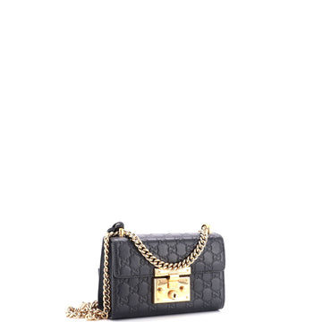 Padlock Shoulder Bag Guccissima Leather Small