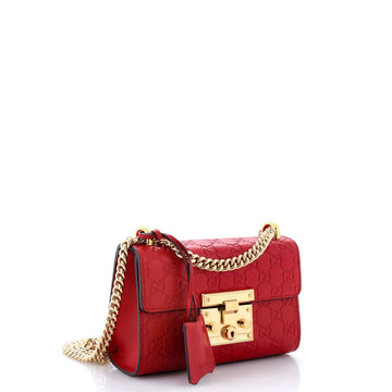Padlock Shoulder Bag Guccissima Leather Small