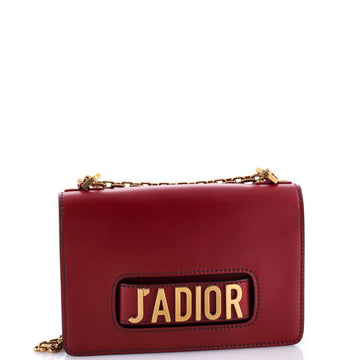 J'adior Flap Bag Leather Medium
