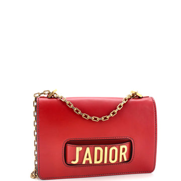 J'adior Flap Bag Leather Medium