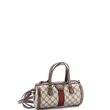 X Gucci The Hacker Project Boston Bag Bb Coated Canvas Small