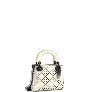 Lady Dior Chain Bag Cannage Studded Calfskin Mini