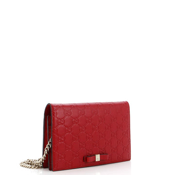 Signature Wallet On Chain Guccissima Leather