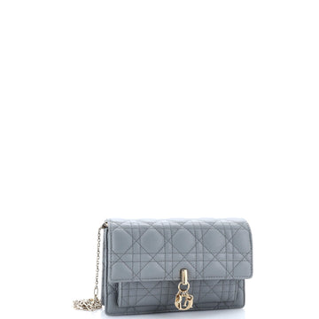 My Dior Top Handle Flap Bag Cannage Quilt Lambskin Mini