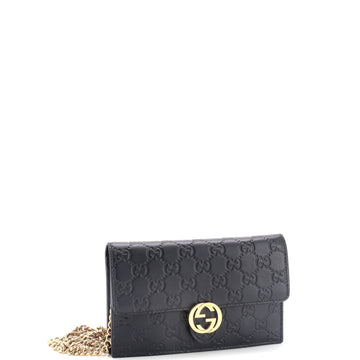 Icon Wallet On Chain Guccissima Leather