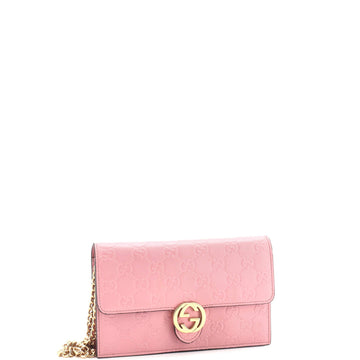 Icon Wallet On Chain Guccissima Leather