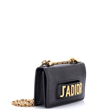 J'adior Flap Bag Leather Mini