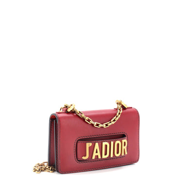 J'adior Flap Bag Leather Mini