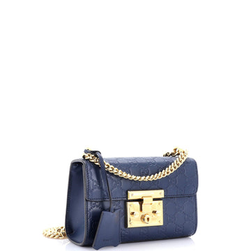 Padlock Shoulder Bag Guccissima Leather Small