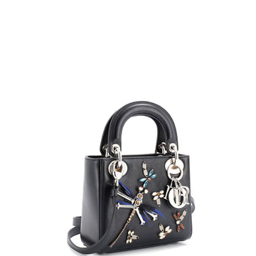 Lady Dior Bag Embellished Leather Mini
