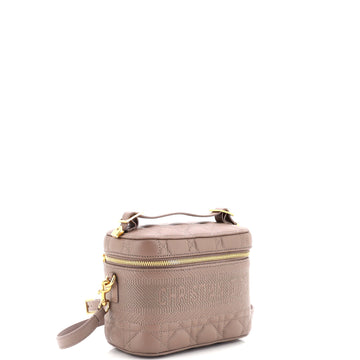 Diortravel Convertible Vanity Case Cannage Quilt Lambskin Small