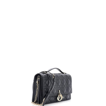 My Dior Top Handle Flap Bag Cannage Quilt Lambskin Small