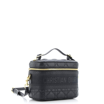 Diortravel Convertible Vanity Case Cannage Quilt Lambskin Small