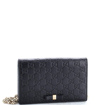 Signature Wallet On Chain Guccissima Leather
