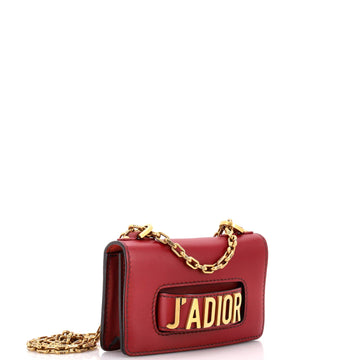 J'adior Flap Bag Leather Mini