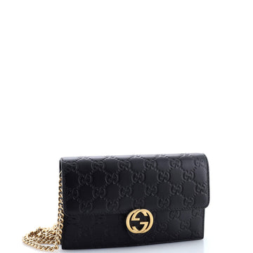 Icon Wallet On Chain Guccissima Leather