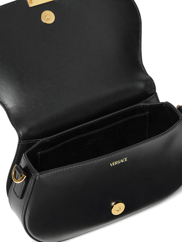 Greca Goddess Shoulder Bag In Black