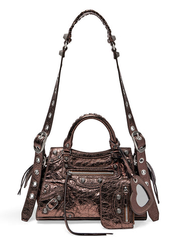 Neo Cagole Xs Shoulder Bag In Metallized Bronze