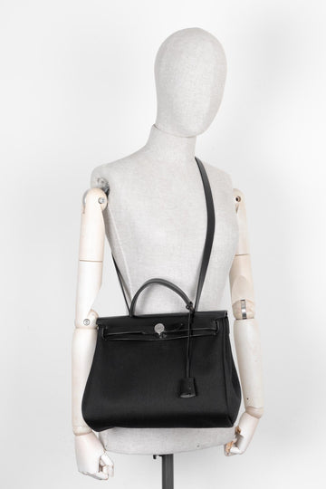 Hermès Herbag Zip 31 Canvas Black