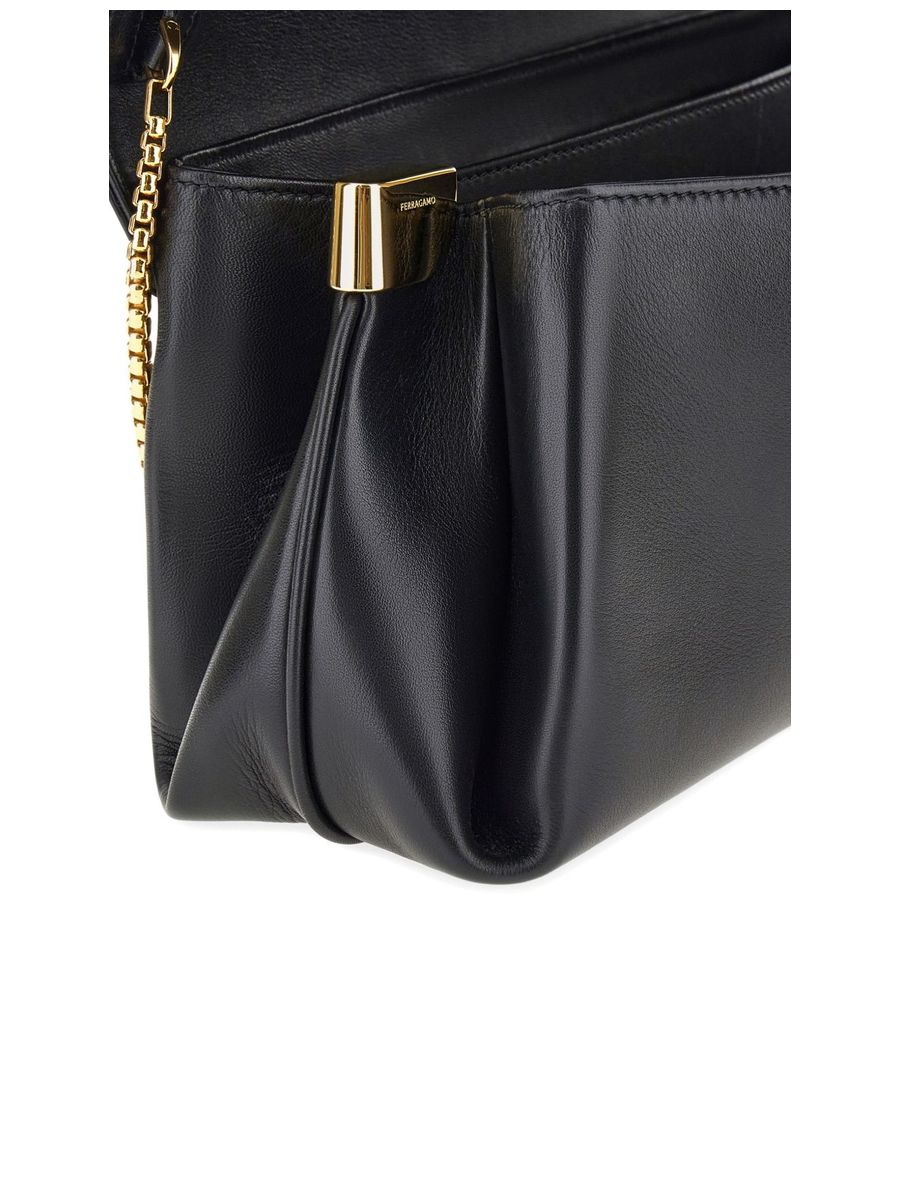 Gancini Buckle Shoulder Bag
