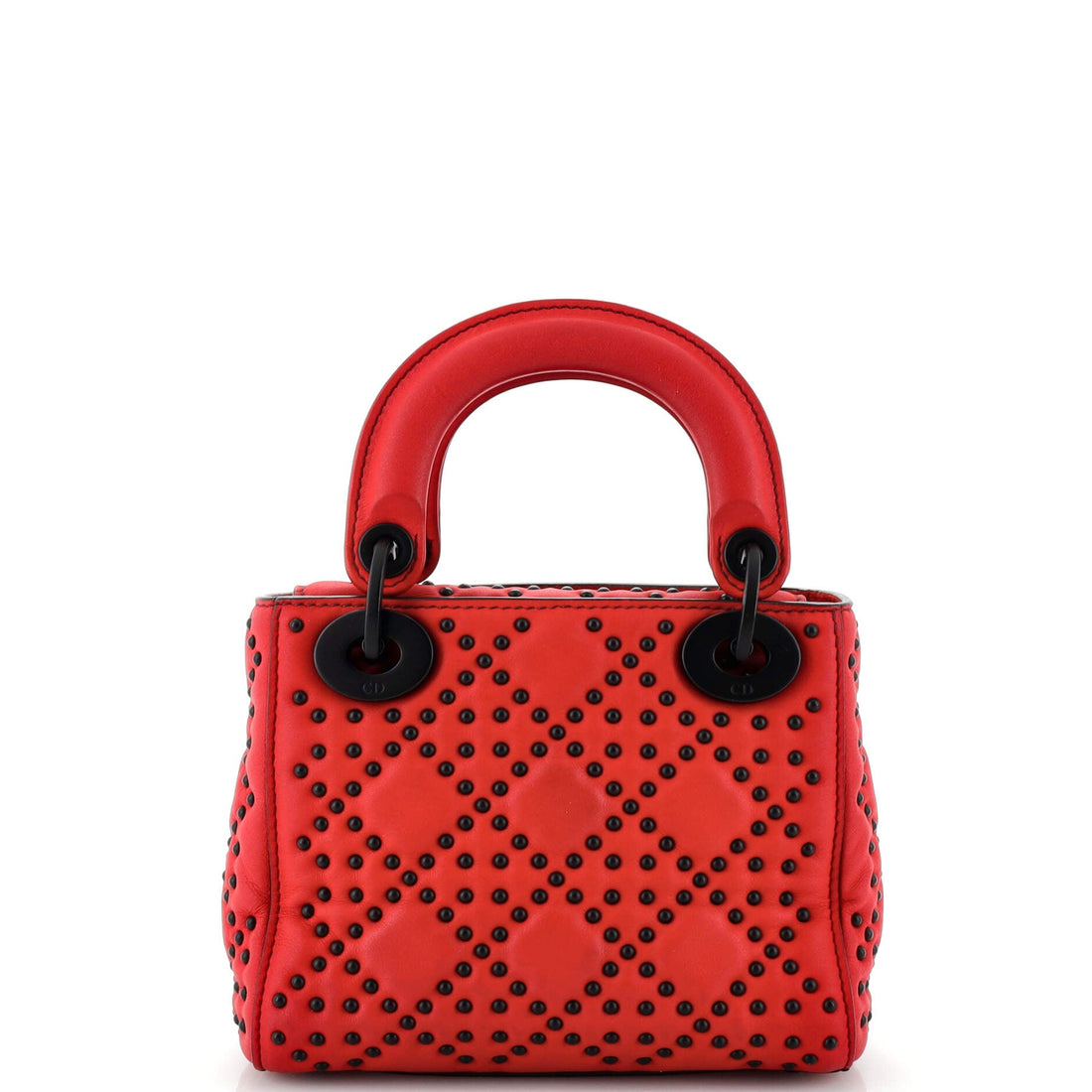Lady Dior Chain Bag Cannage Studded Calfskin Mini