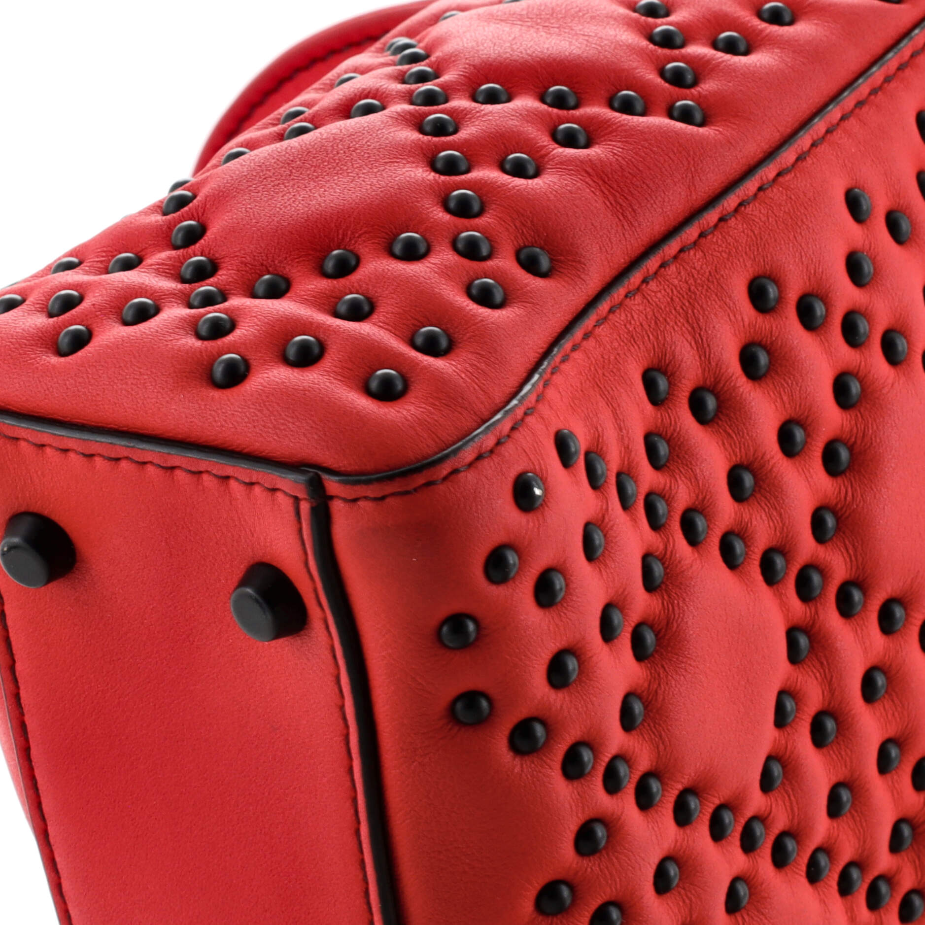 Lady Dior Chain Bag Cannage Studded Calfskin Mini