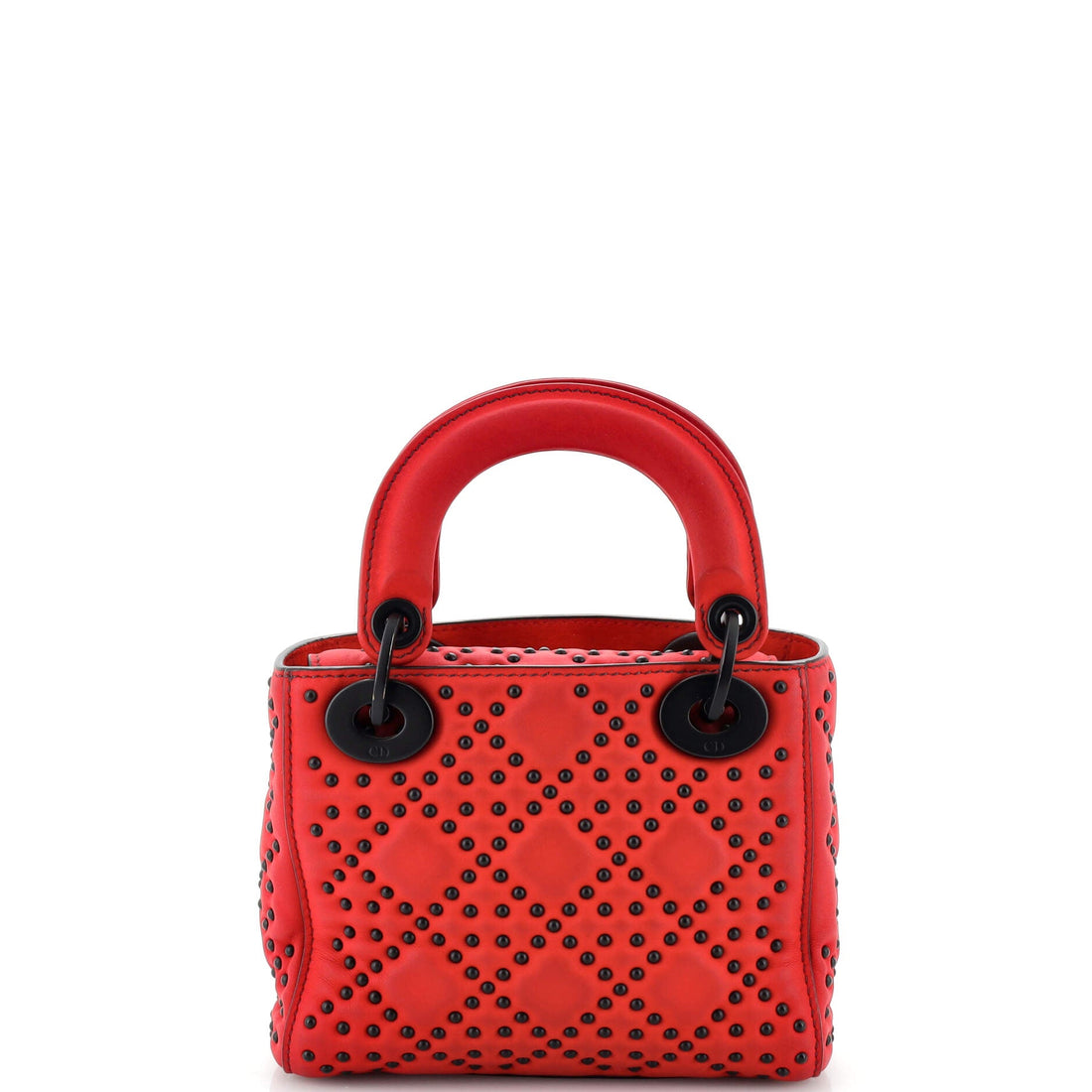 Lady Dior Chain Bag Cannage Studded Calfskin Mini