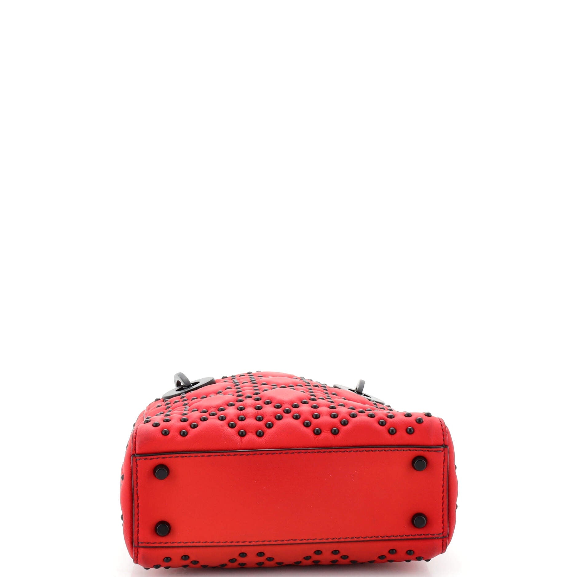 Lady Dior Chain Bag Cannage Studded Calfskin Mini