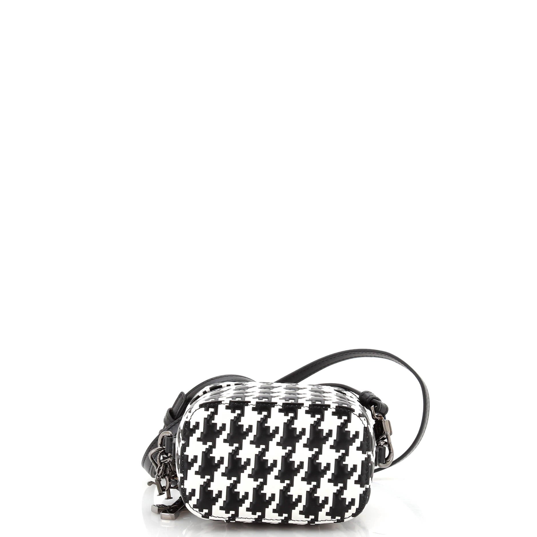 Lady Dior Vanity Case Houndstooth Braided Leather Micro