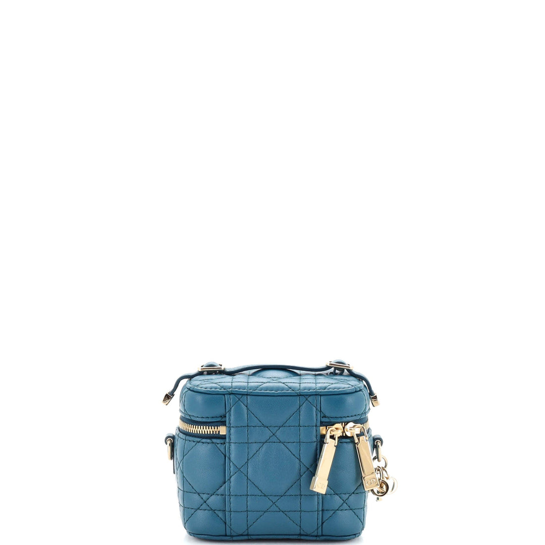Lady Dior Vanity Case Cannage Quilt Lambskin Micro