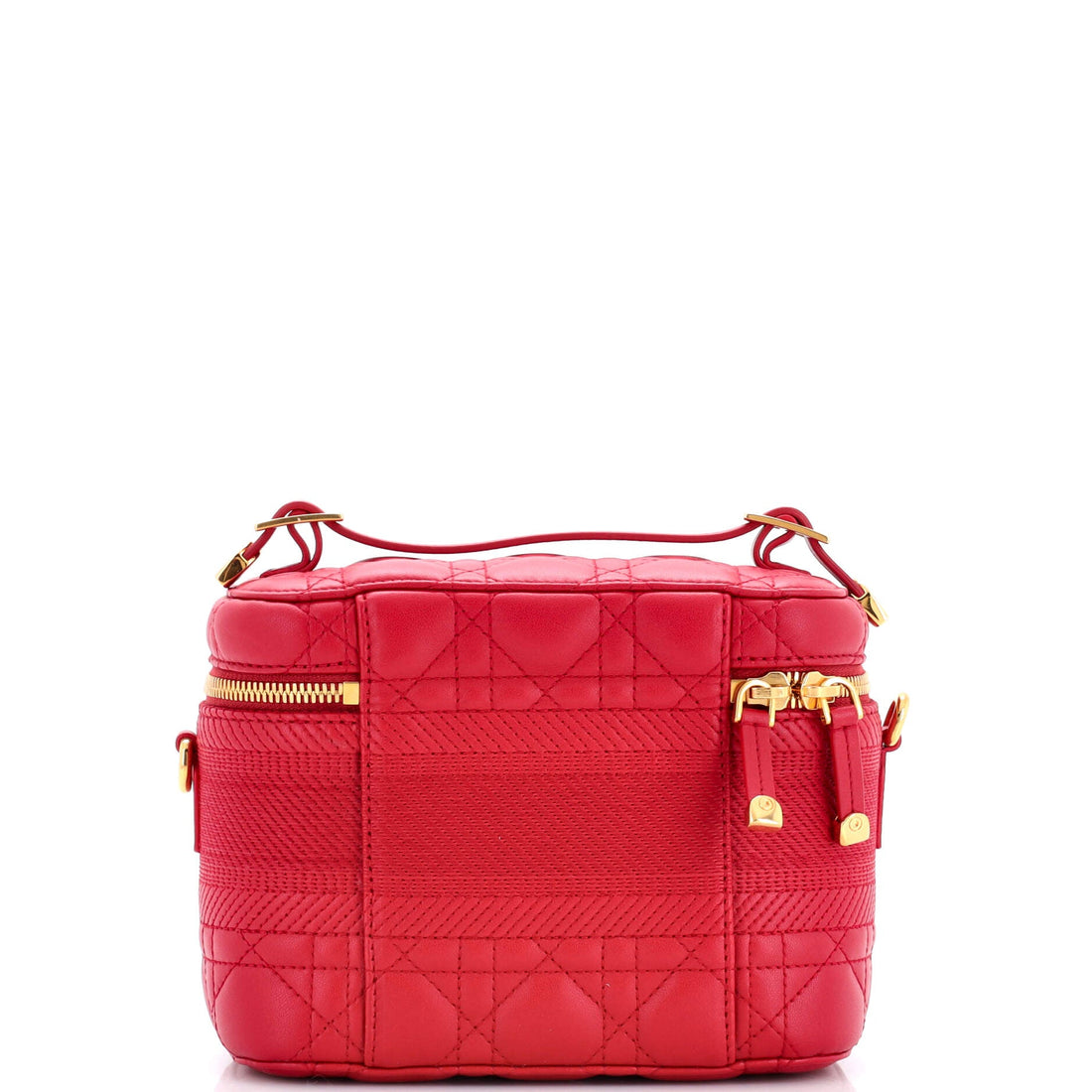 Diortravel Convertible Vanity Case Cannage Quilt Lambskin Small