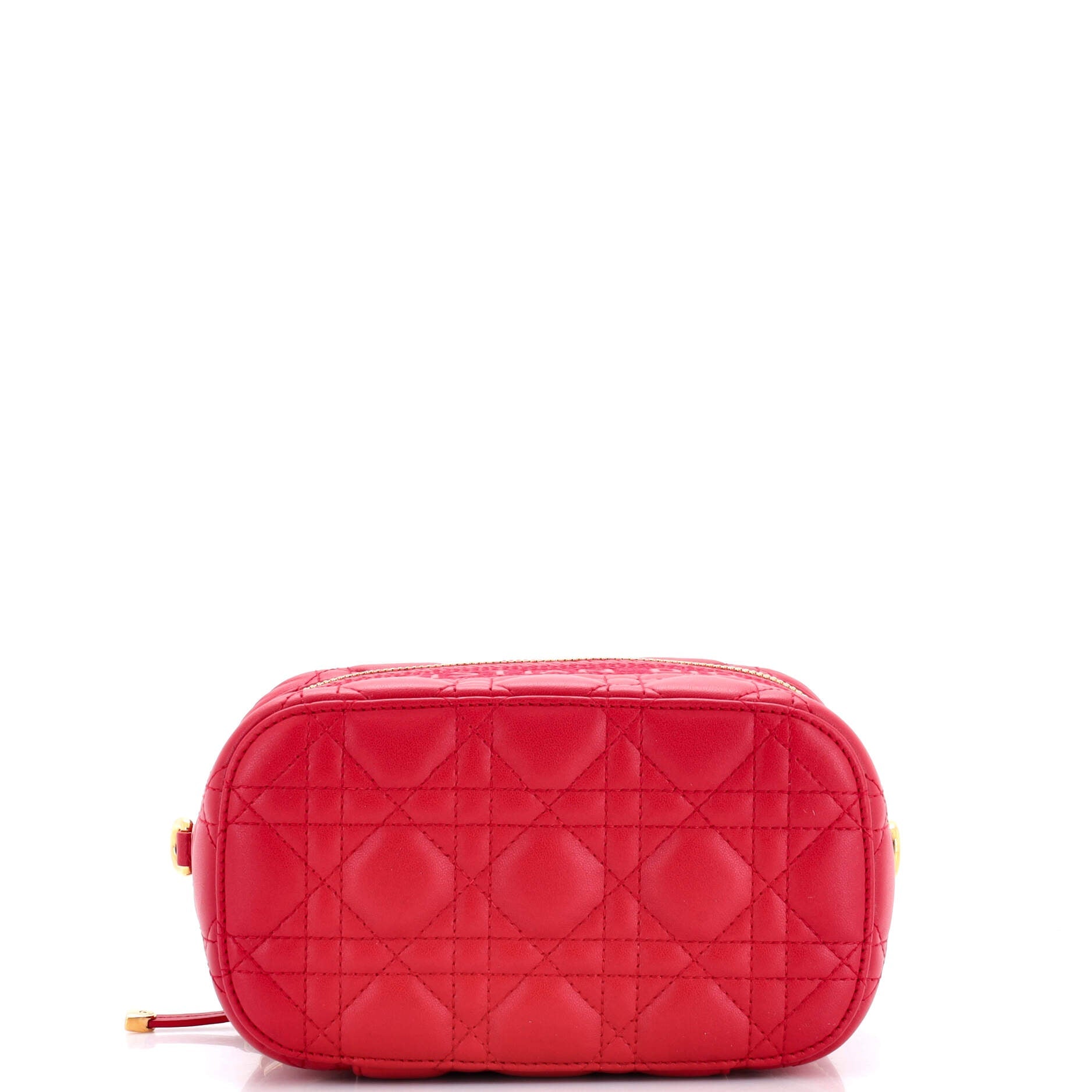 Diortravel Convertible Vanity Case Cannage Quilt Lambskin Small