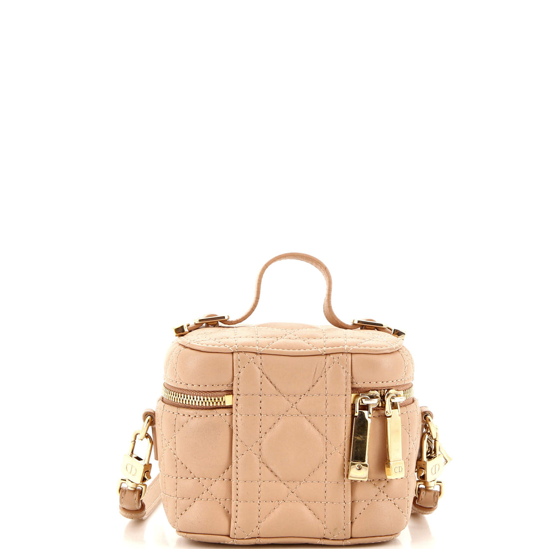 Lady Dior Vanity Case Cannage Quilt Lambskin Micro