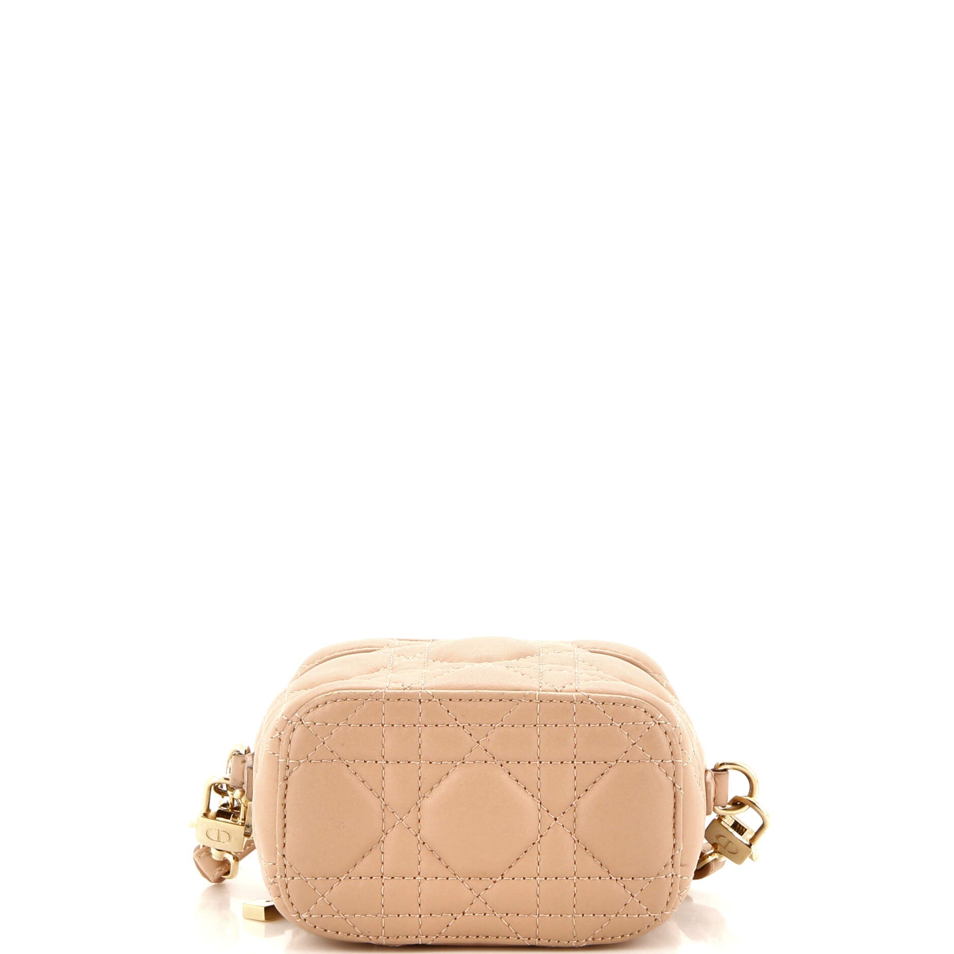 Lady Dior Vanity Case Cannage Quilt Lambskin Micro