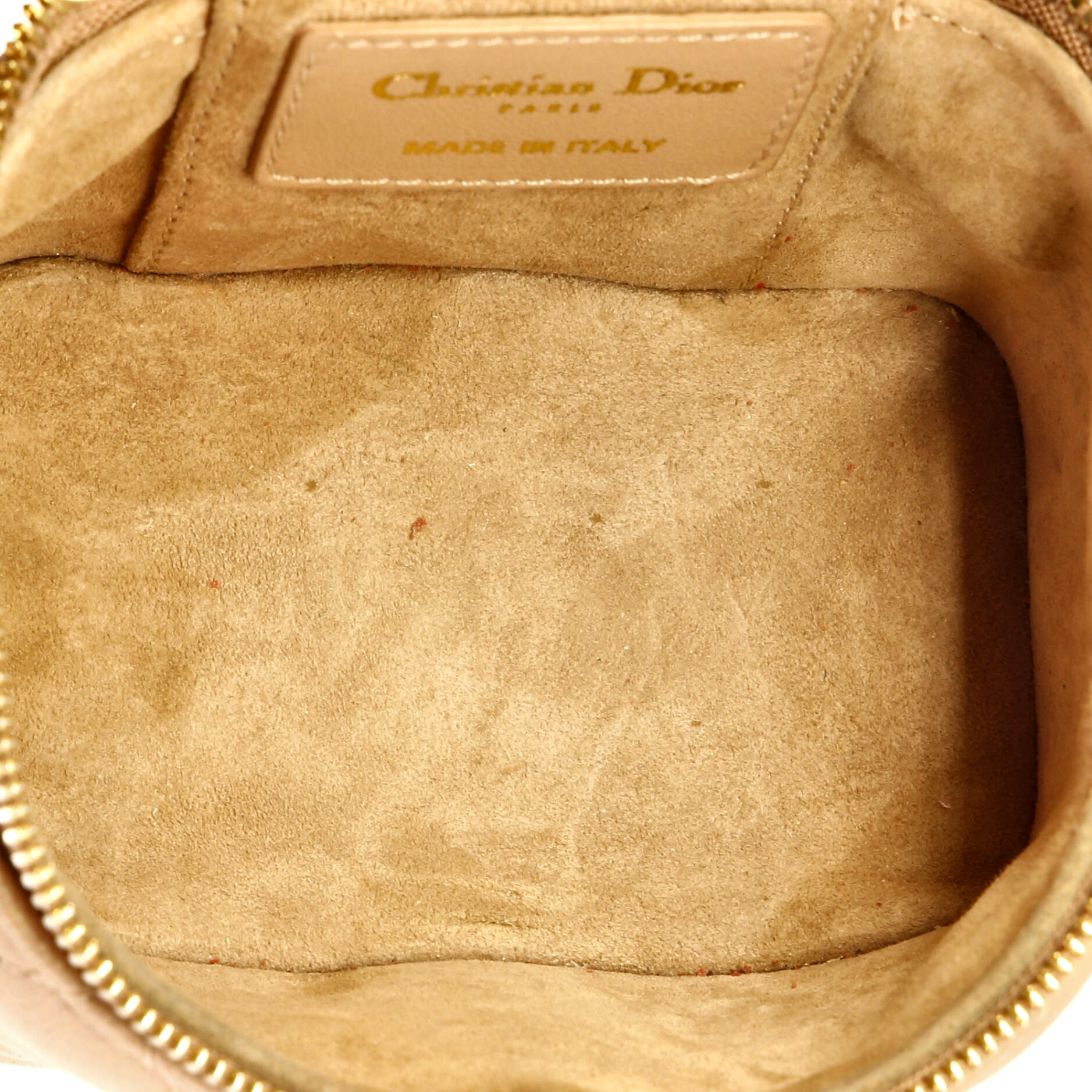 Lady Dior Vanity Case Cannage Quilt Lambskin Micro
