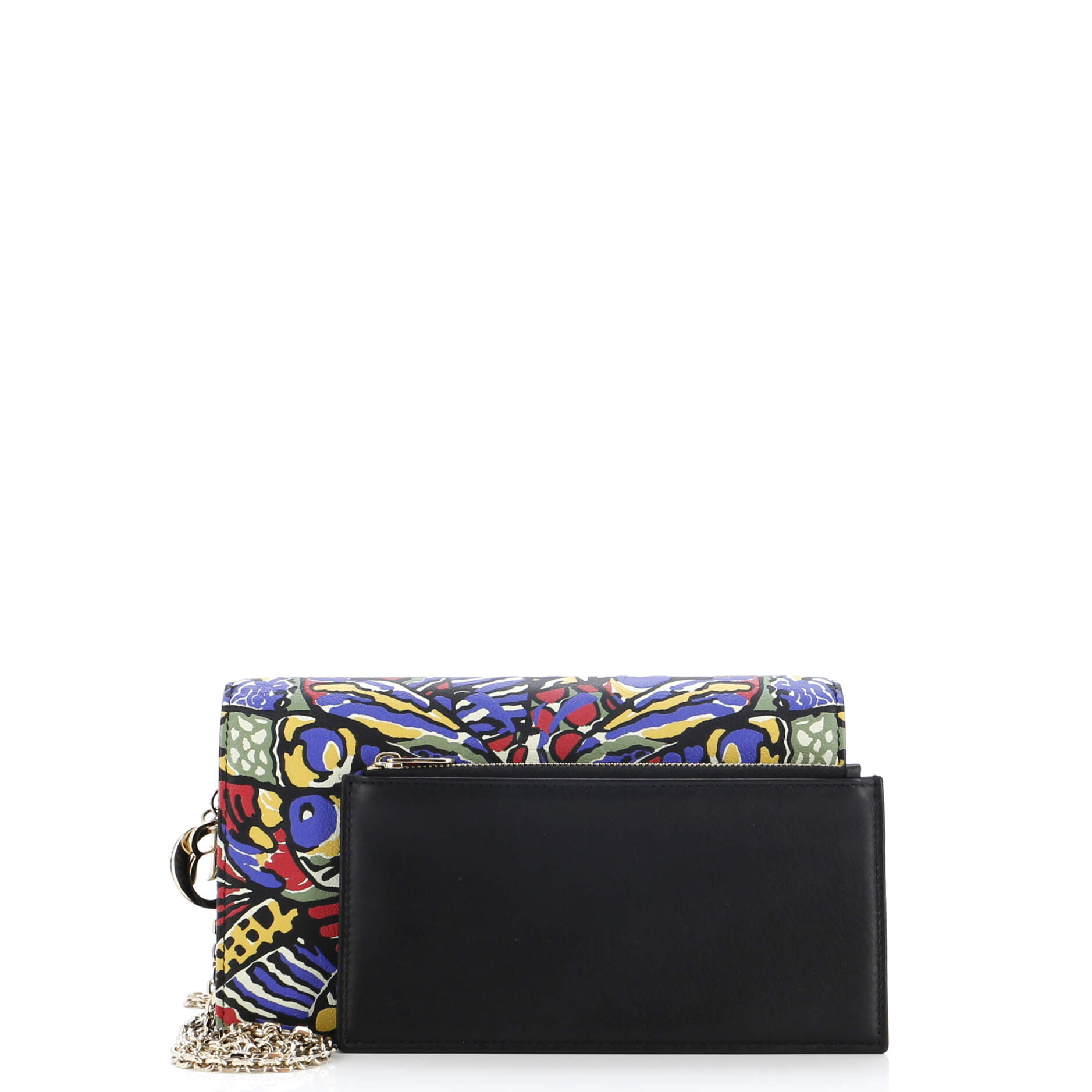 Lady Dior Wallet On Chain Pouch Printed Leather