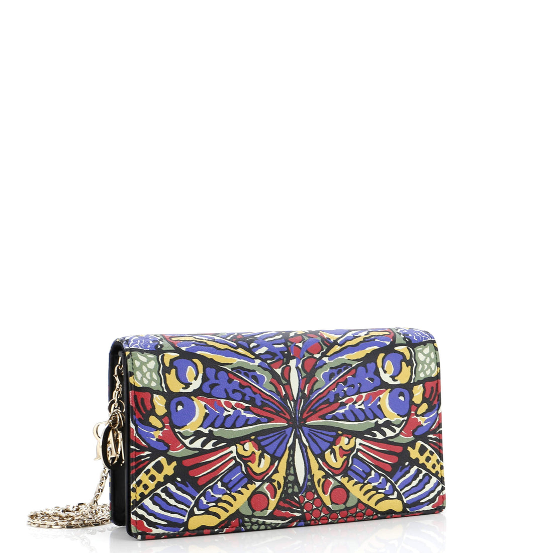 Lady Dior Wallet On Chain Pouch Printed Leather