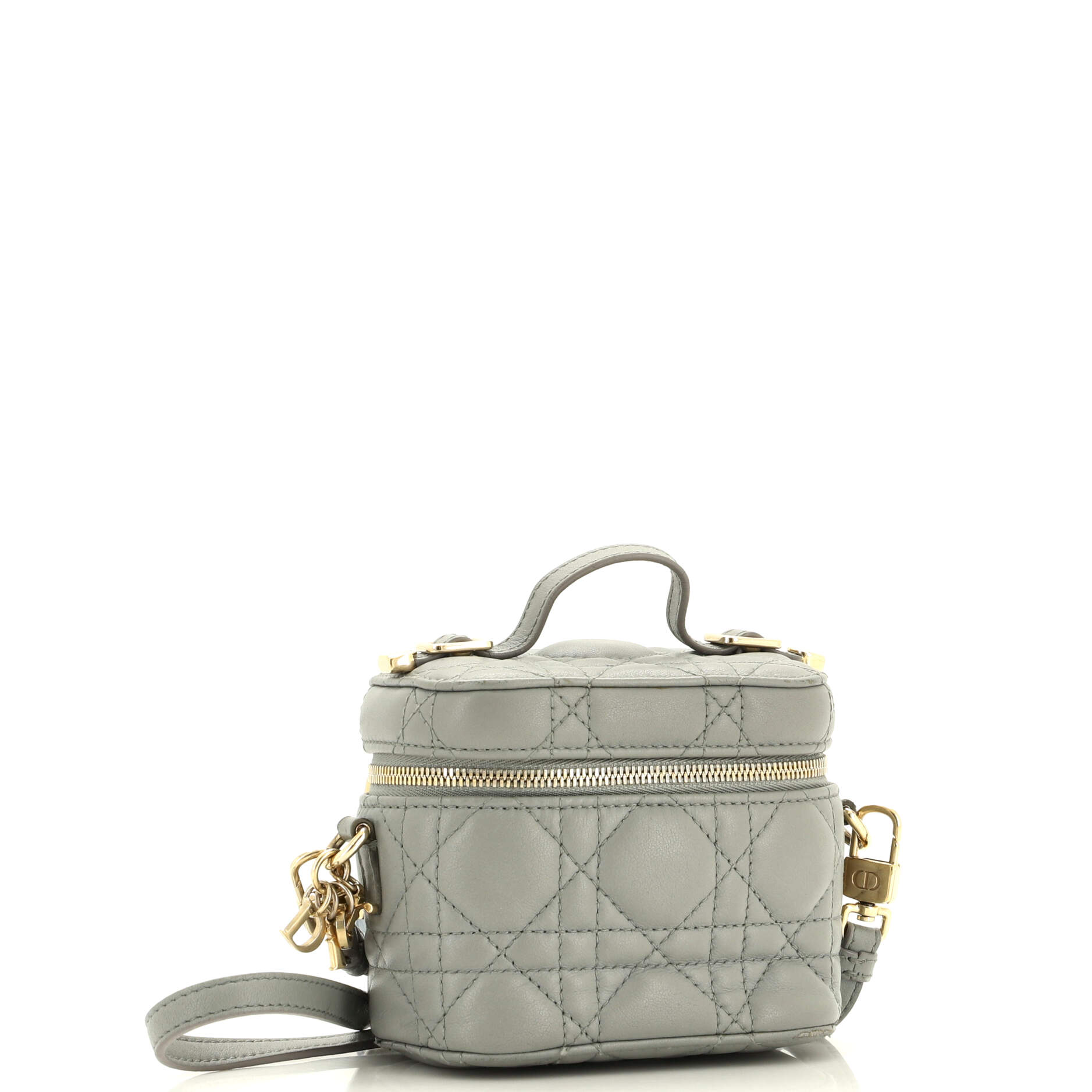 Lady Dior Vanity Case Cannage Quilt Lambskin Micro