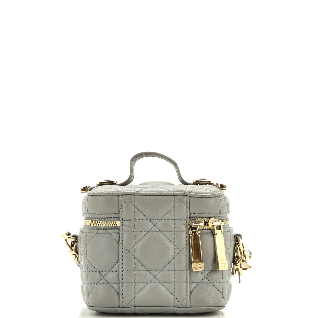 Lady Dior Vanity Case Cannage Quilt Lambskin Micro