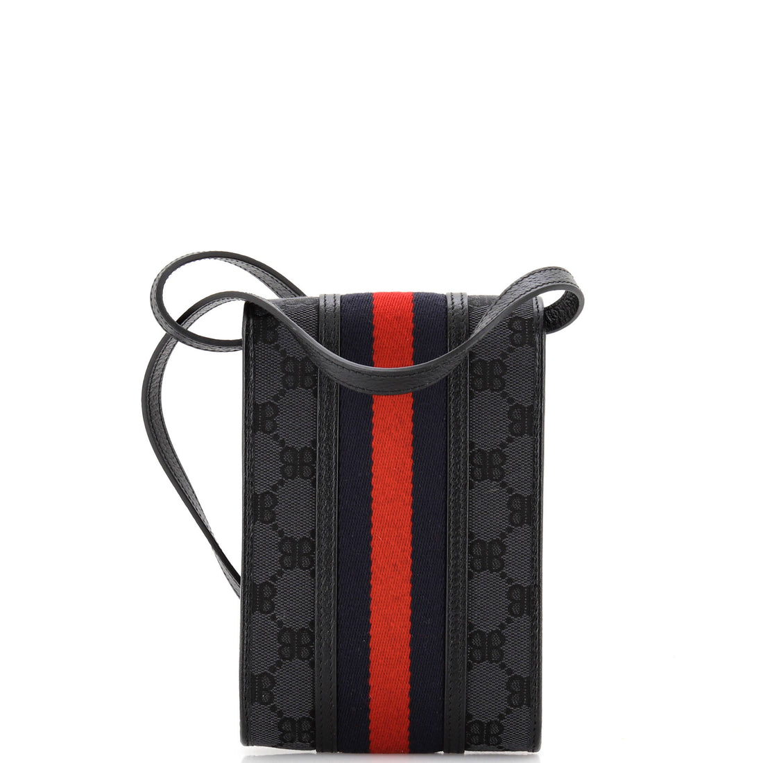 X Gucci The Hacker Project Web Phone Bag Bb Coated Canvas