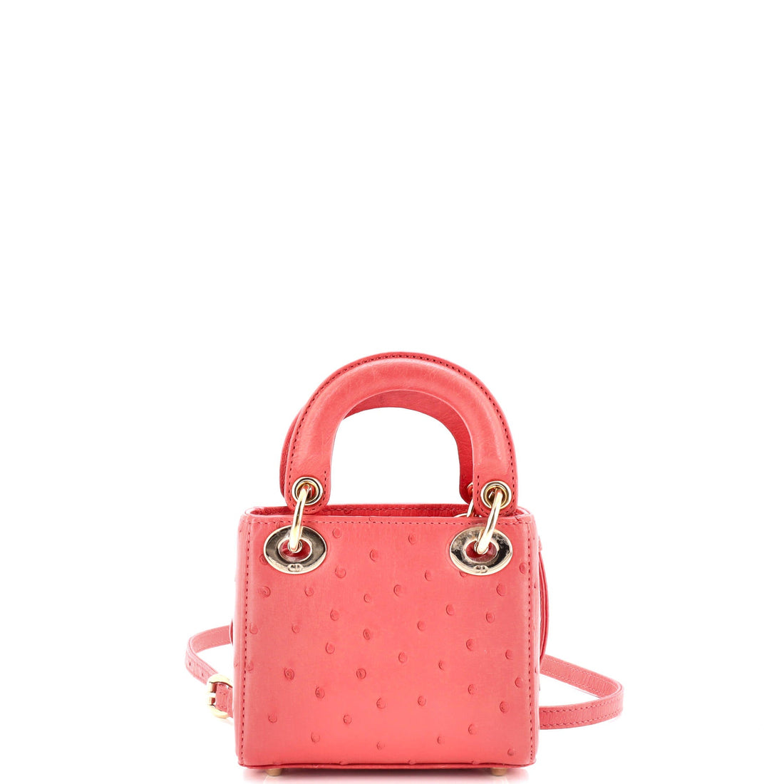 Lady Dior Bag Ostrich Micro