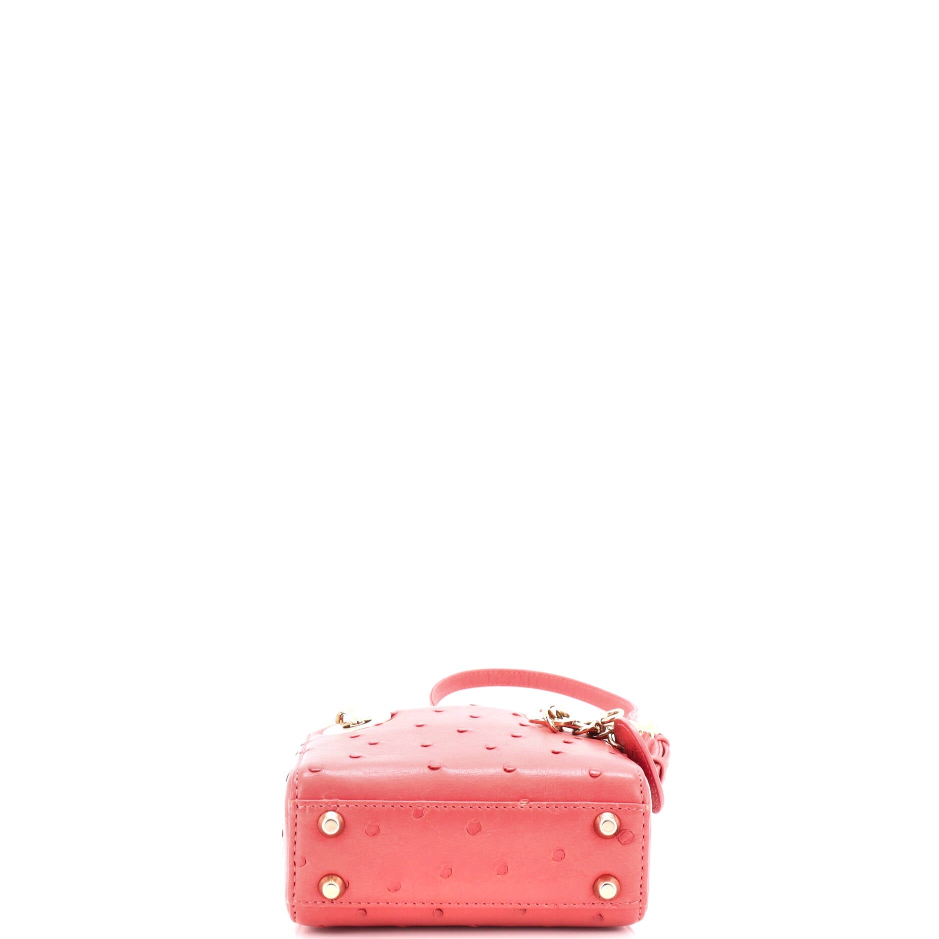 Lady Dior Bag Ostrich Micro
