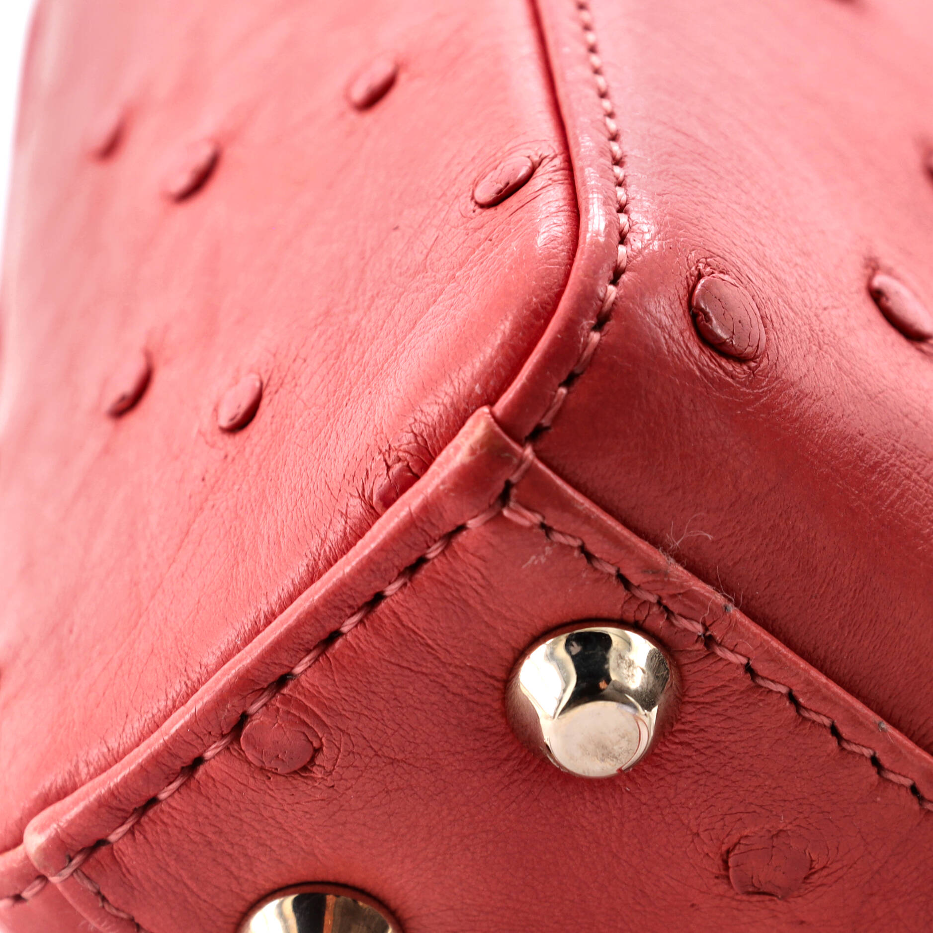 Lady Dior Bag Ostrich Micro