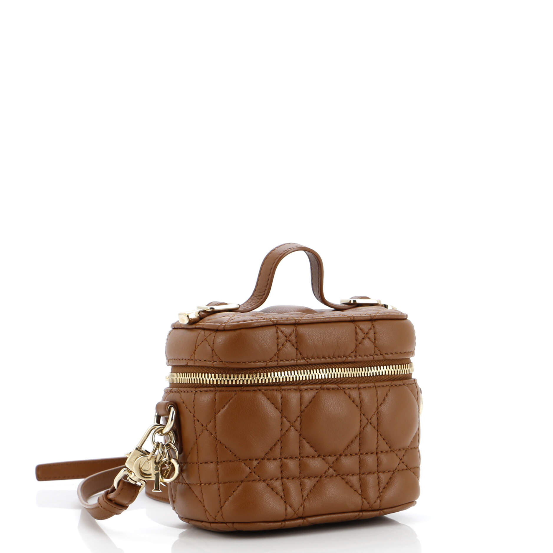 Lady Dior Vanity Case Cannage Quilt Lambskin Micro