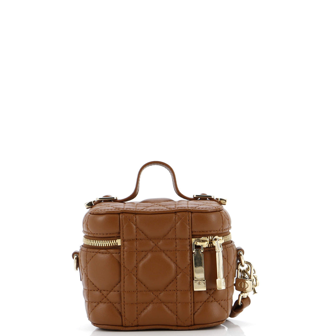 Lady Dior Vanity Case Cannage Quilt Lambskin Micro